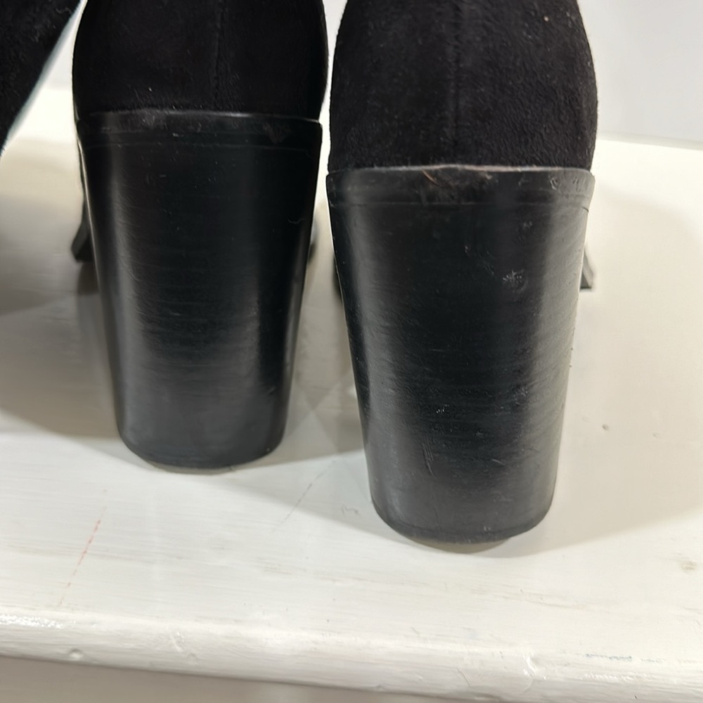 These are Very Volatile over the knee black suede boots - Picture 3 of 5